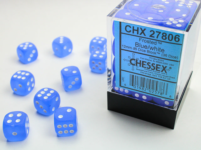 Dices (36D6) - Chessex Frosted (Choose your Color)