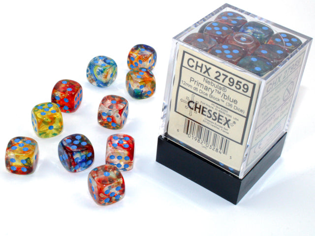 Dices (36D6) - Chessex Nebula (Choose your Color)