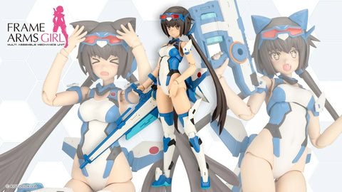Kotobukiya - Frame Arms Girl - Stylet Swimsuit Blue Impulse Color Ver. - Plastic Model Kit