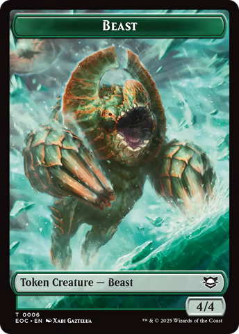 Beast (0006) // Elemental (0007) Double-Sided Token [Edge of Eternities Tokens]