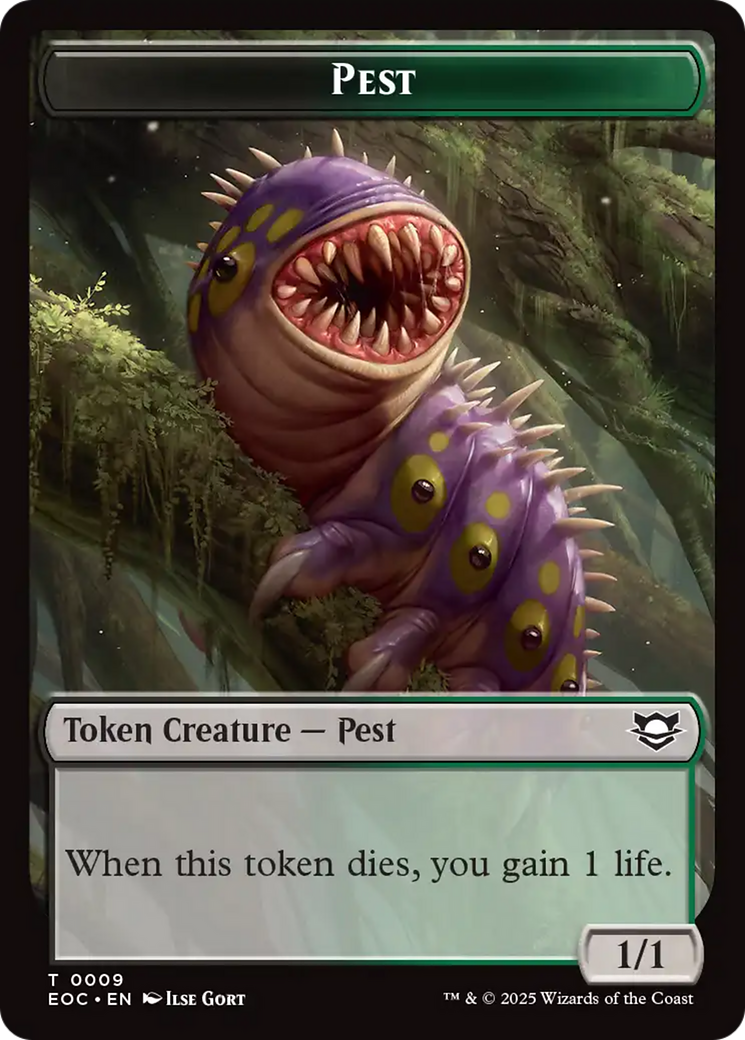 Beast (0006) // Pest Double-Sided Token [Edge of Eternities Tokens]