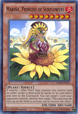 Marina, Princess of Sunflowers [MP14-EN157] Super Rare 