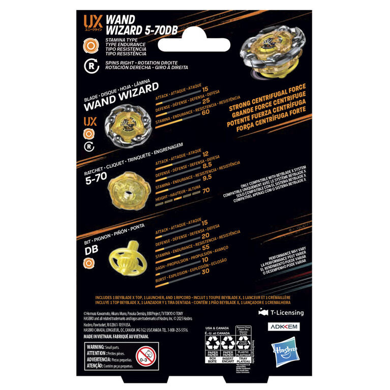 Beyblade X - Wand Wizard 5-70DB UX (Stamina Type)
