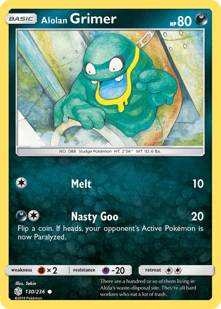 Alolan Grimer (130/236) [Sun &amp; Moon: Cosmic Eclipse] 
