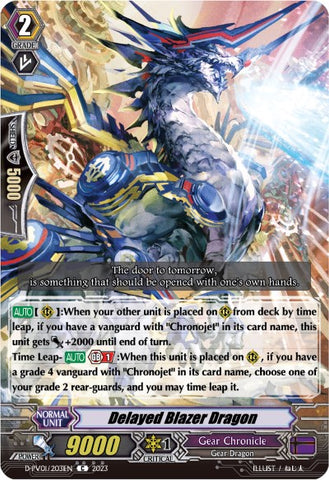 Delayed Blazer Dragon (D-PV01/203EN) [D-PV01: History Collection]