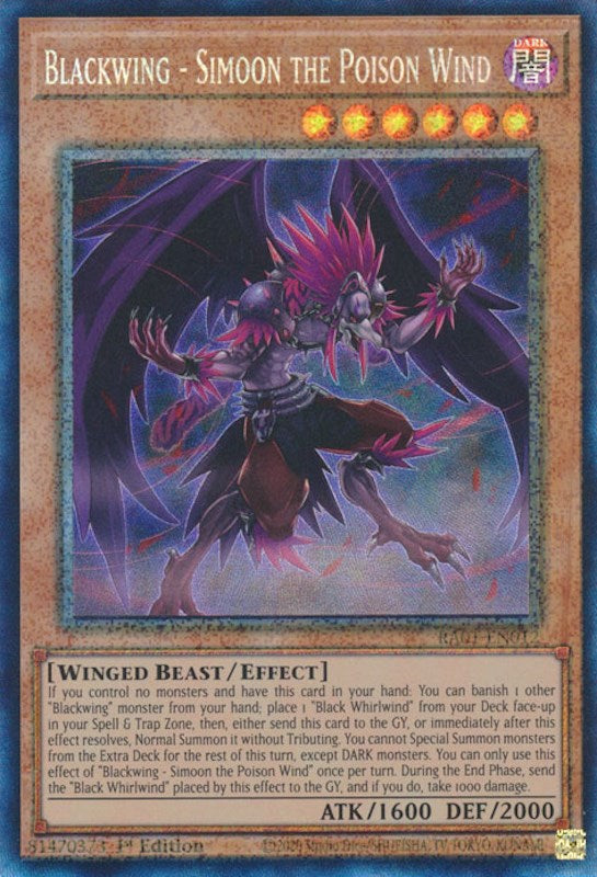 Blackwing - Simoon the Poison Wind (PCR)