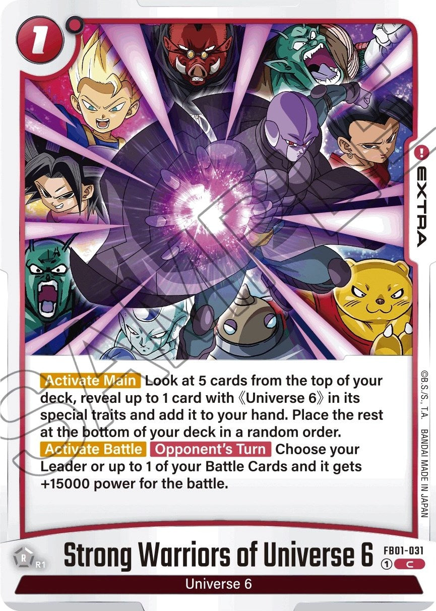 Strong Warriors of Universe 6