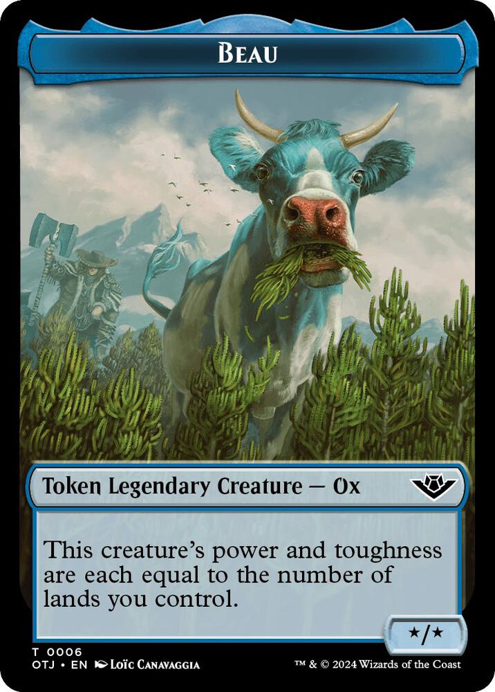 Mercenary // Beau Double-Sided Token (Back)