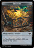 Treasure // Human Warrior Double-Sided Token