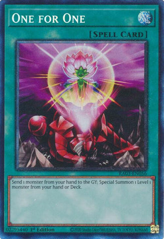 One for One (Alternate Art) (CR) [RA03-EN056] Collector's Rare