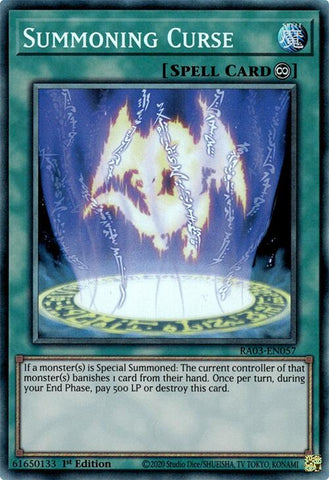 Summoning Curse (CR) [RA03-EN057] Collector's Rare