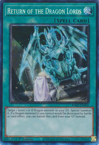 Return of the Dragon Lords (CR) [RA03-EN060] Collector's Rare