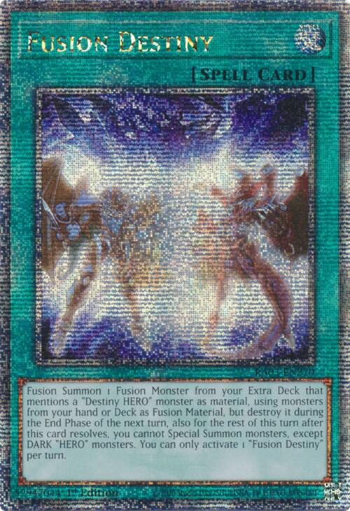 Fusion Destiny (Quarter Century Secret Rare) [RA03-EN270] Quarter Cent