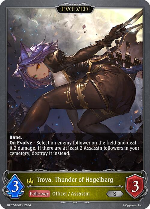 Troya, Thunder of Hagelberg (Evolved) (BP07-026EN) [BP07: Verdant Steel]