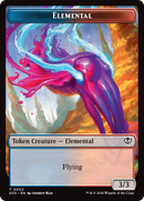 Fractal (0004) // Elemental (0002) Double-Sided Token [Secrets of Strixhaven Tokens]