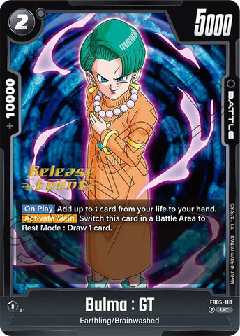 Bulma : GT [New Adventure Release Event Cards]