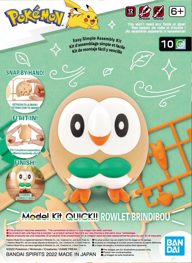 Pokémon - Rowlet - Model Kit Quick!!