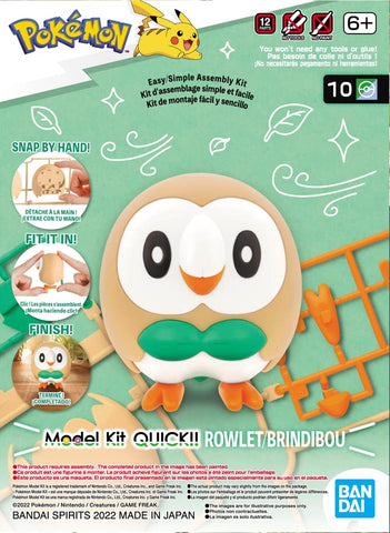 Pokémon - Rowlet - Model Kit Quick!!