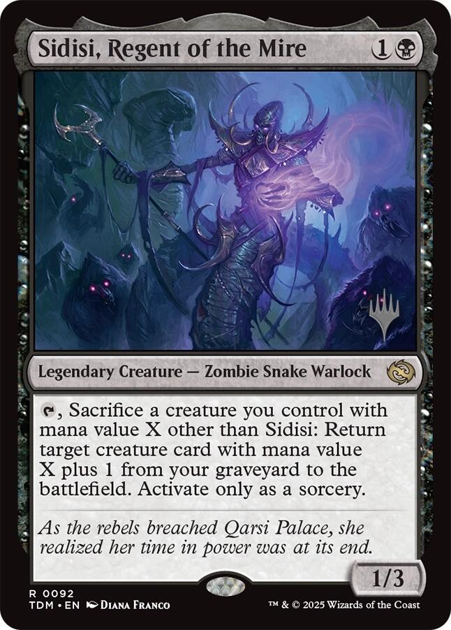 Sidisi, Regent of the Mire (Promo Pack) [Tarkir: Dragonstorm Promos]