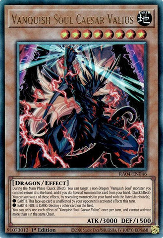 Vanquish Soul Caesar Valius [RA04-EN046] Ultimate Rare