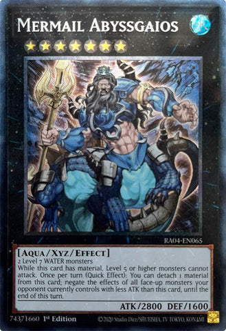 Mermail Abyssgaios [RA04-EN065] Collector's Rare