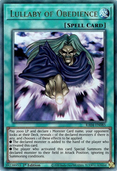 Lullaby of Obedience [RA04-EN085] Ultimate Rare