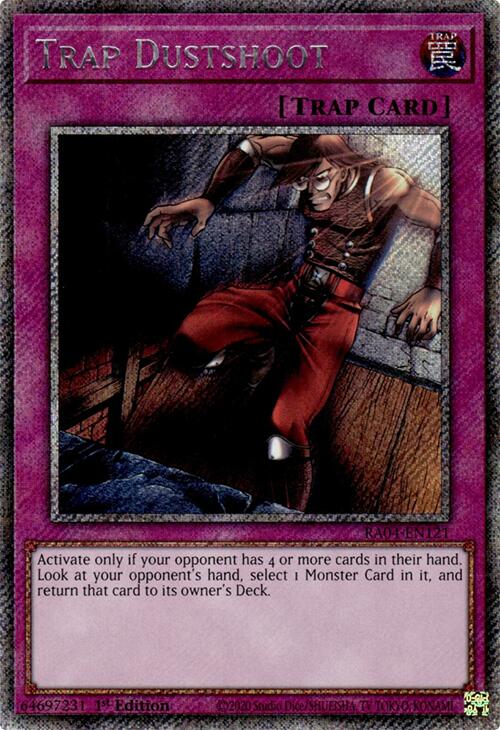 Trap Dustshoot [RA04-EN121] Platinum Secret Rare 