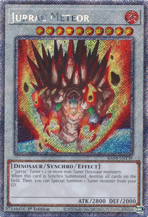 Jurrac Meteor [RA04-EN139] Platinum Secret Rare 
