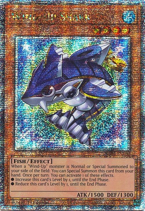 Wind-Up Shark [RA04-EN180] Quarter Century Secret Rare 