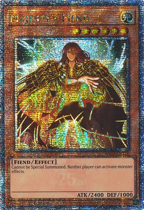 Majesty's Fiend [RA04-EN216] Quarter Century Secret Rare 