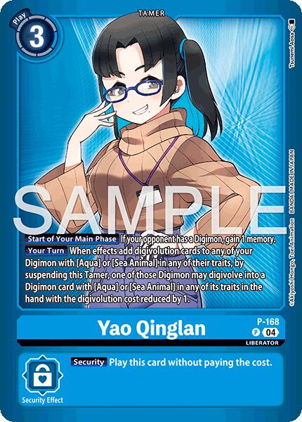 Yao Qinglan [P-168] (Limited Card Pack -Billion Bullet-) [Digimon LIBERATOR Promos]