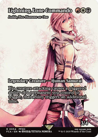 Lightning, Lone Commando - Isshin, Two Heavens as One (Showcase) [FINAL FANTASY : Through the Ages]