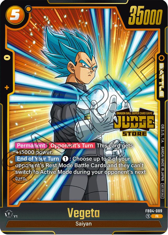 Vegeta (Judge Pack 03 - Store Judge) [Fusion World Tournament Cards]