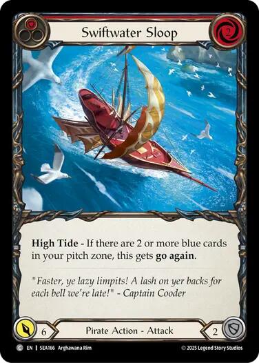 Swiftwater Sloop (Red) [SEA166] (High Seas)