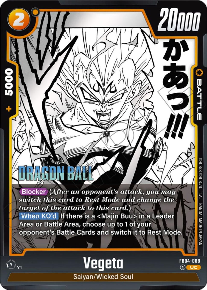 Vegeta (SB01-088) [Manga Booster 01]