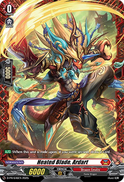 Heated Blade, Ardart (D-PR/646EN) [D Promo Cards]
