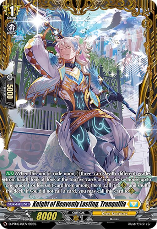 Knight of Heavenly Lasting, Tranquilia (D-PR/675EN) [D Promo Cards]