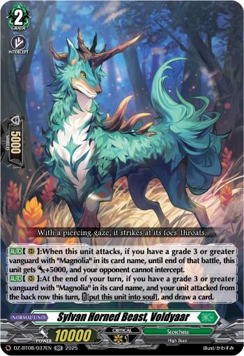 Sylvan Horned Beast, Voldyaar (DZ-BT08/037EN) [DZ-BT08: Knights 0f Rebirth]