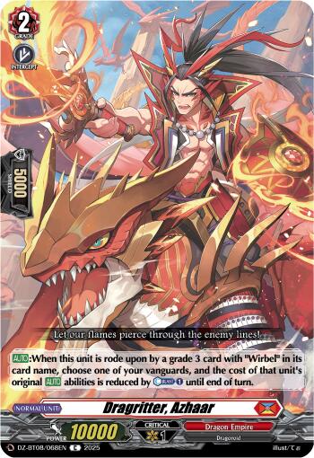 Dragritter, Azhaar (DZ-BT08/068EN) [DZ-BT08: Knights 0f Rebirth]