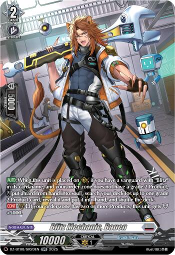 Blitz Mechnanic, Bauen (DZ-BT08/SR20EN) [DZ-BT08: Knights 0f Rebirth]