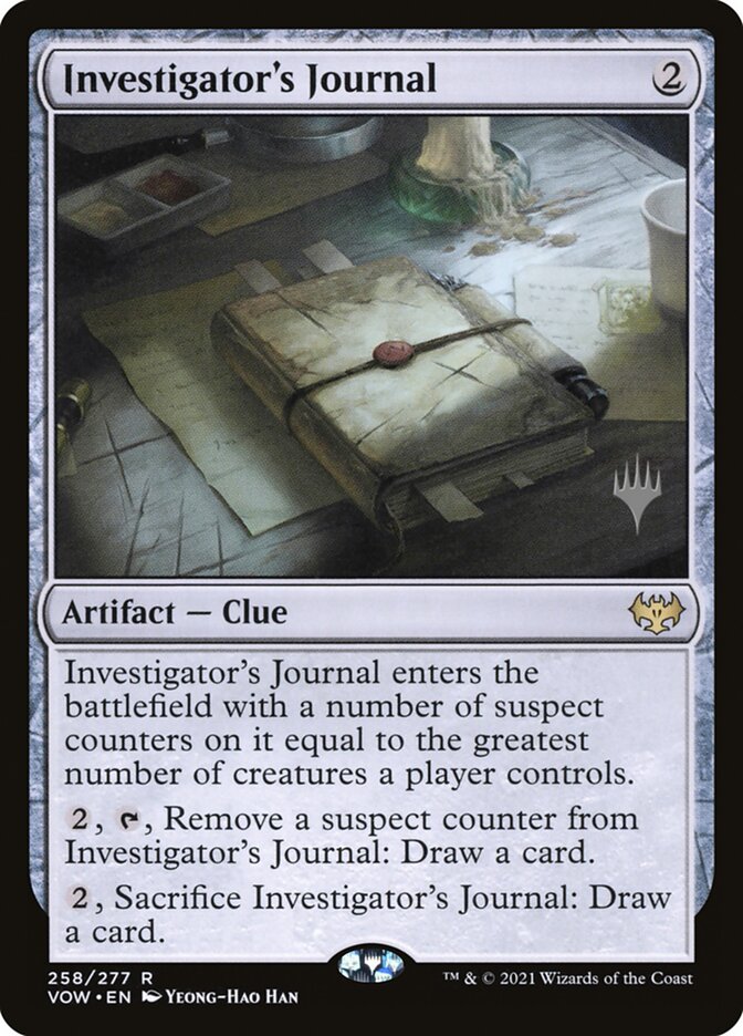 Investigator's Journal (Promo Pack) [Innistrad: Crimson Vow Promos] 