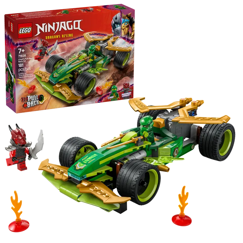 LEGO® NINJAGO® Lloyd's Pull-Back Race Car Set 71828