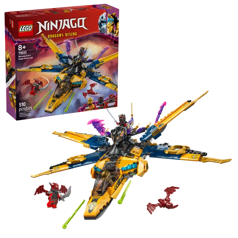 LEGO® NINJAGO® Ras and Arin's Super Storm Jet Set 71833