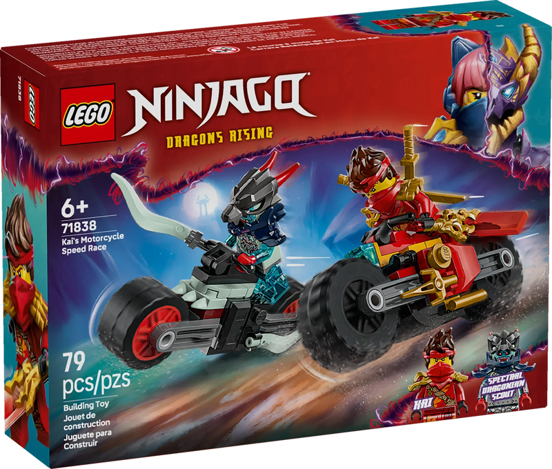 LEGO®  NINJAGO® Kai's Motorcycle Speed Race Set 71838