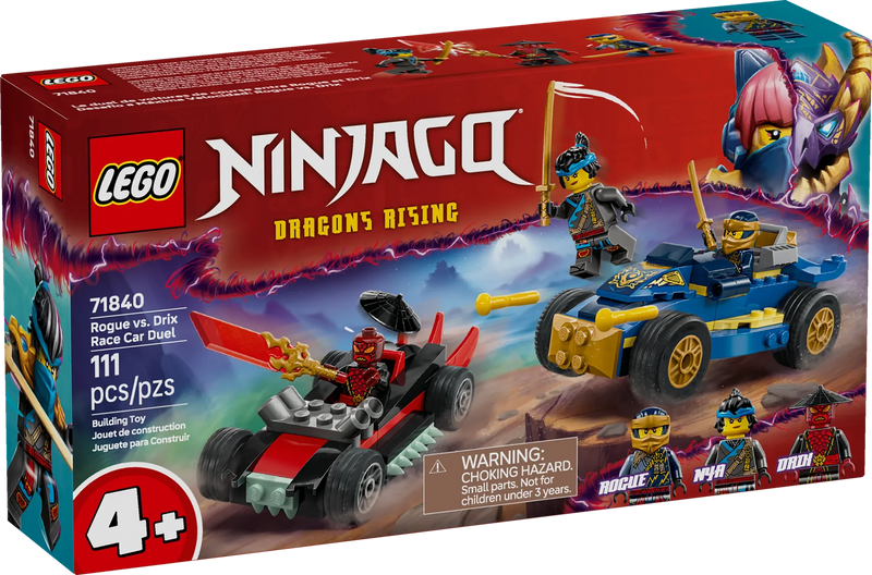 LEGO®  NINJAGO® Rogue vs. Drix Race Car Duel Set 71840