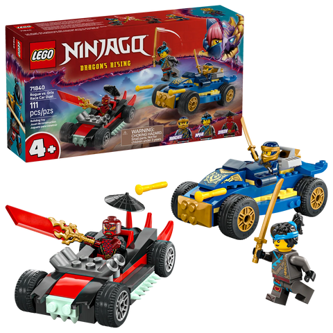 LEGO®  NINJAGO® Rogue vs. Drix Race Car Duel Set 71840