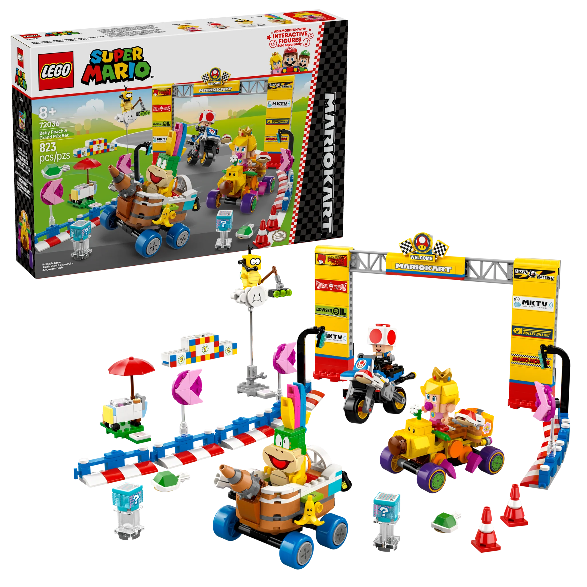 LEGO® MARIOKART™ Baby Peach & Grand Prix Set 72036