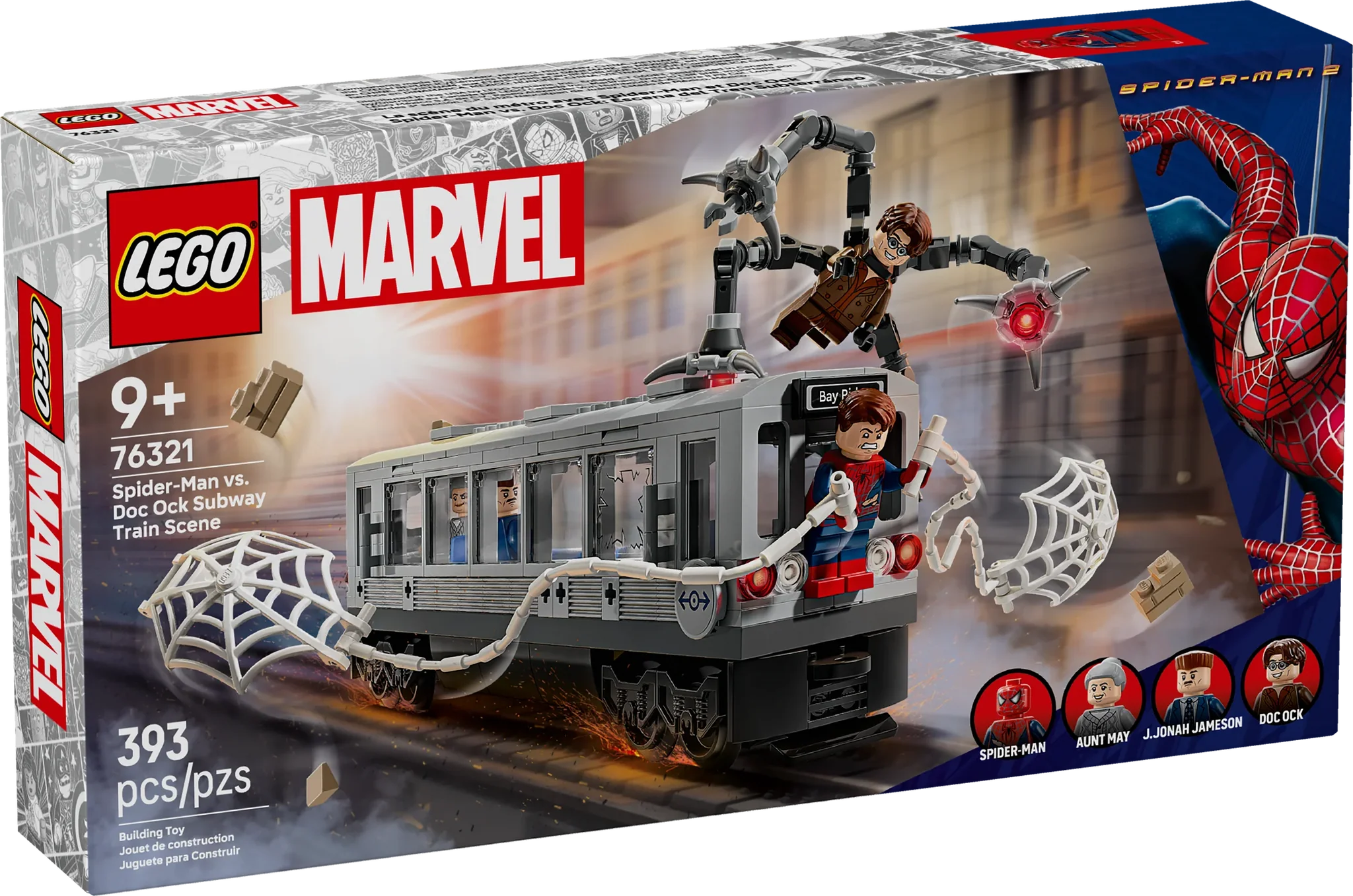 LEGO® Marvel Spider-Man vs. Doc Ock Subway Train Scene Set 76321