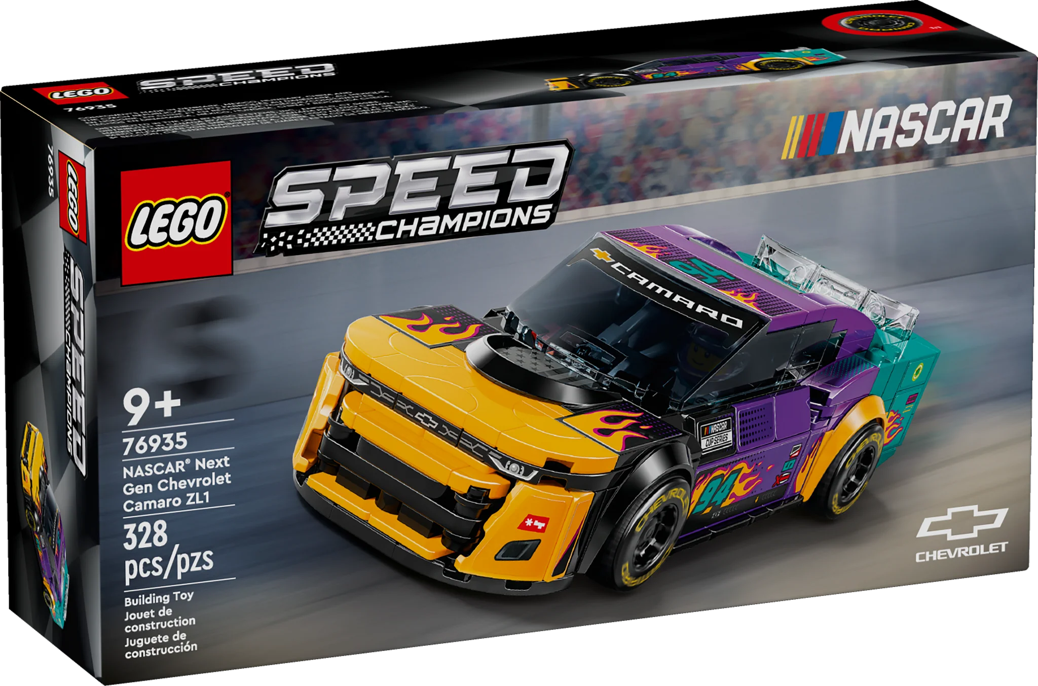 LEGO® SPEED CHAMPIONS NASCAR® Next Gen Chevrolet Camaro ZL1 Set 76935