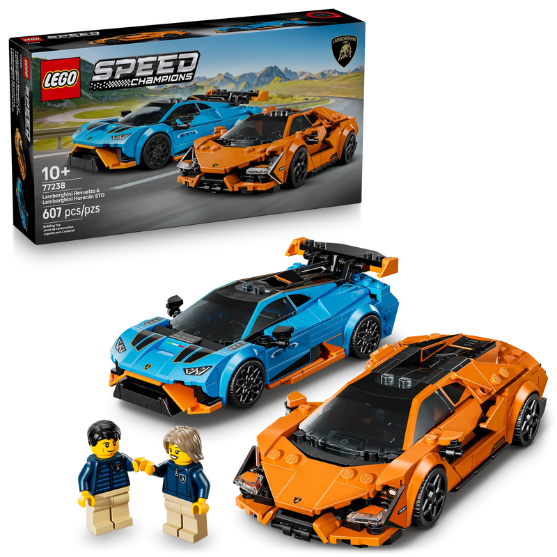 LEGO® SPEED CHAMPIONS Lamborghini Revuelto & Huracán STO Set 77238